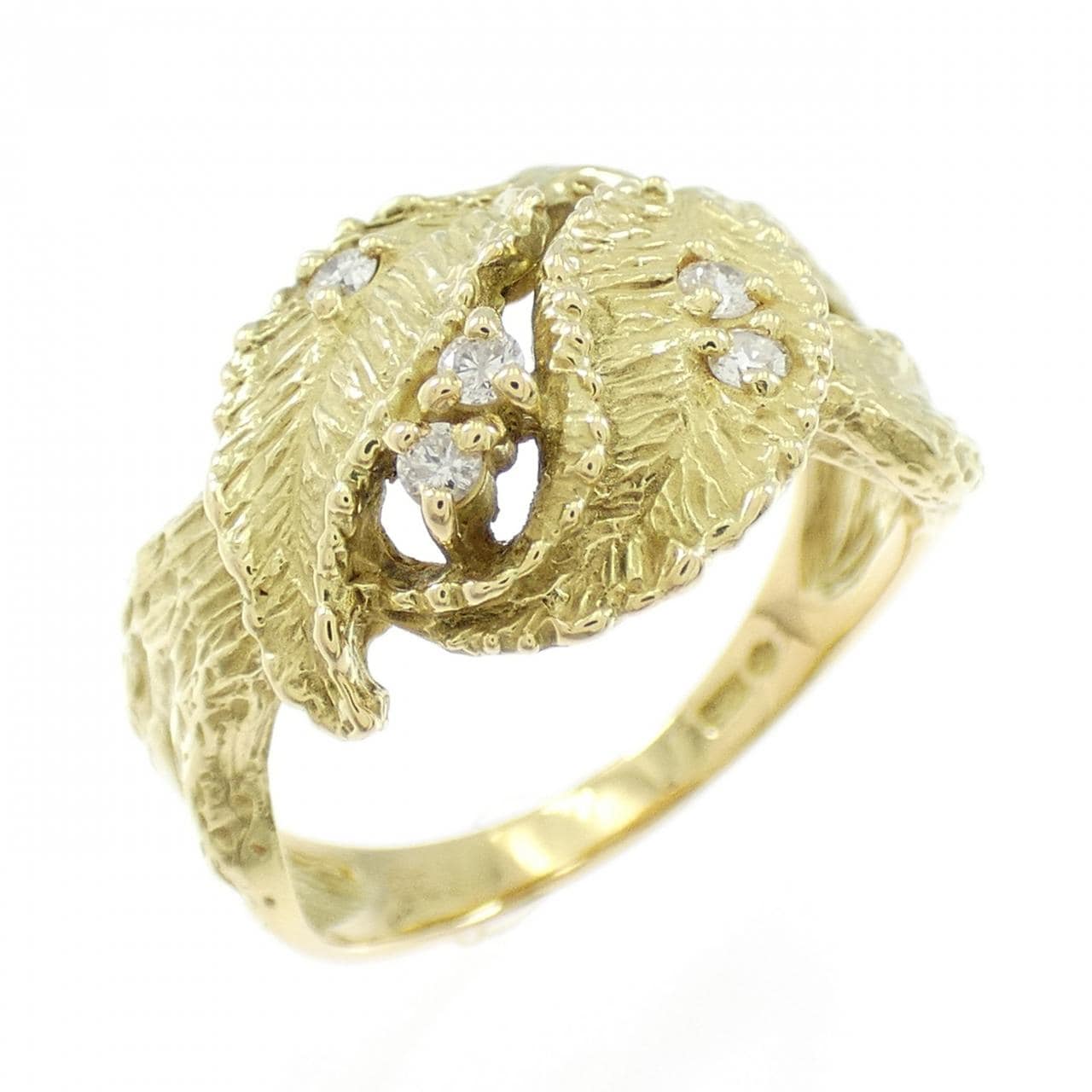 K18YG ダイヤモンド リング 0.09CT