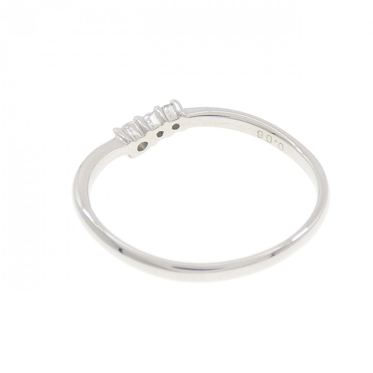 PT950 ダイヤモンド リング 0.06CT