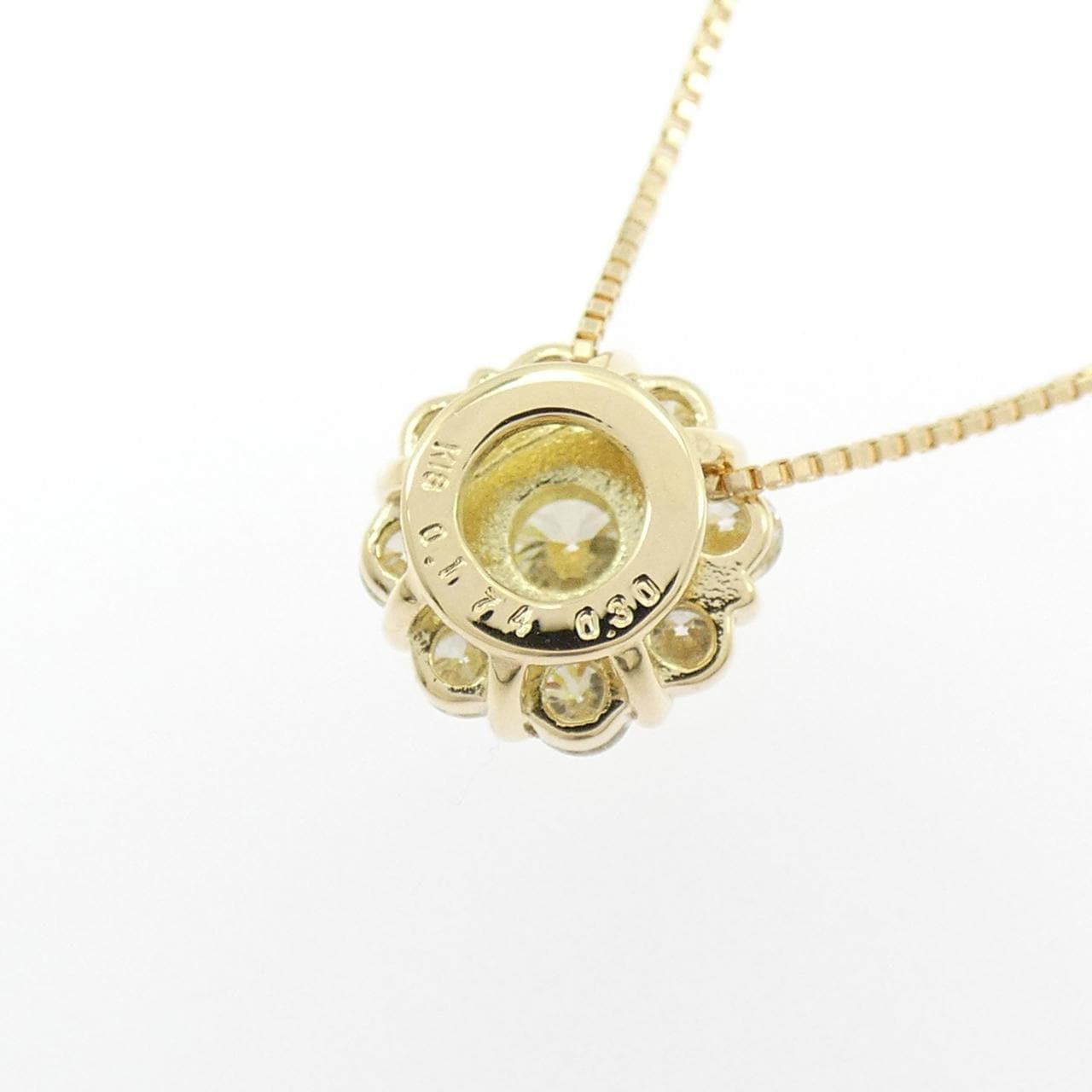 K18YG ダイヤモンド ネックレス 0.174CT