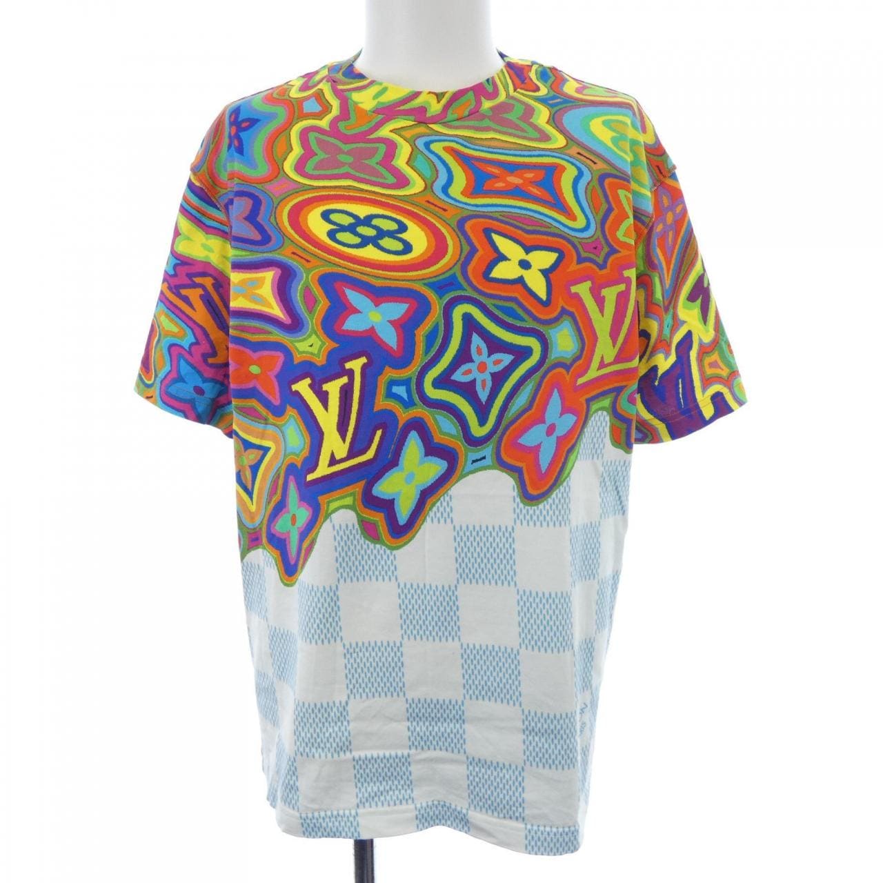 ルイヴィトン LOUIS VUITTON プリンテッドダミエLVTシャツ HKY74WNPG Tシャツ