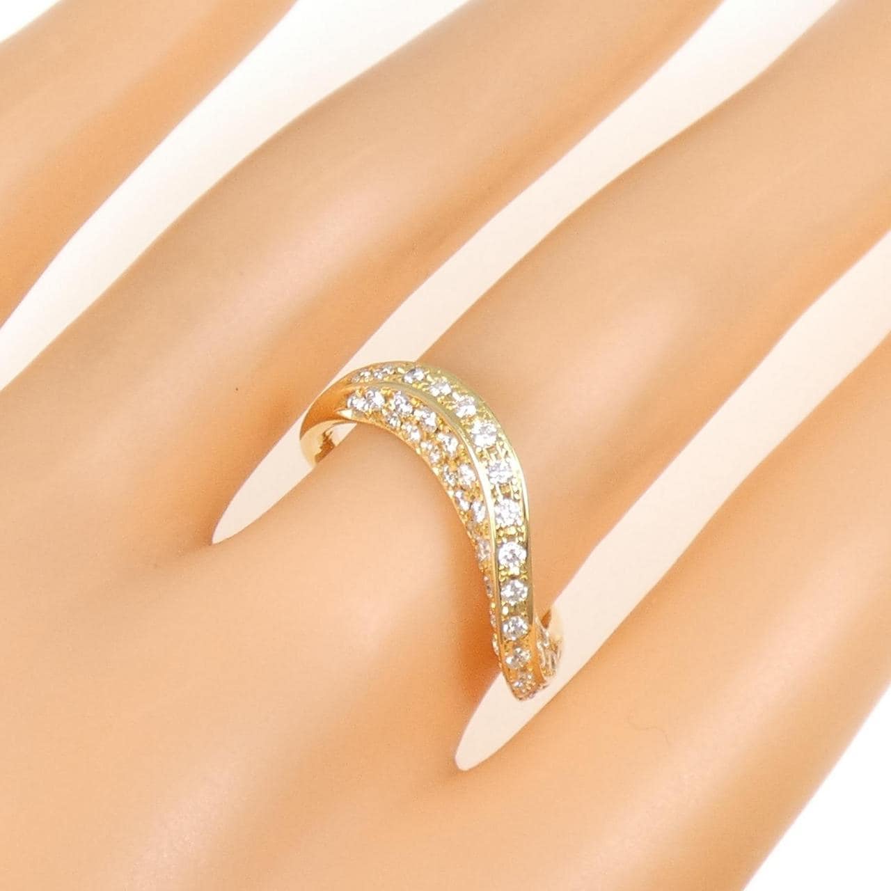 K18YG ダイヤモンド リング 0.86CT