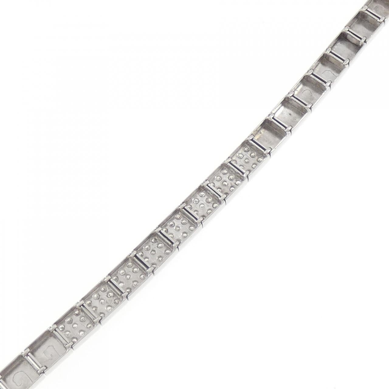 K18WG パヴェ ダイヤモンド ブレスレット