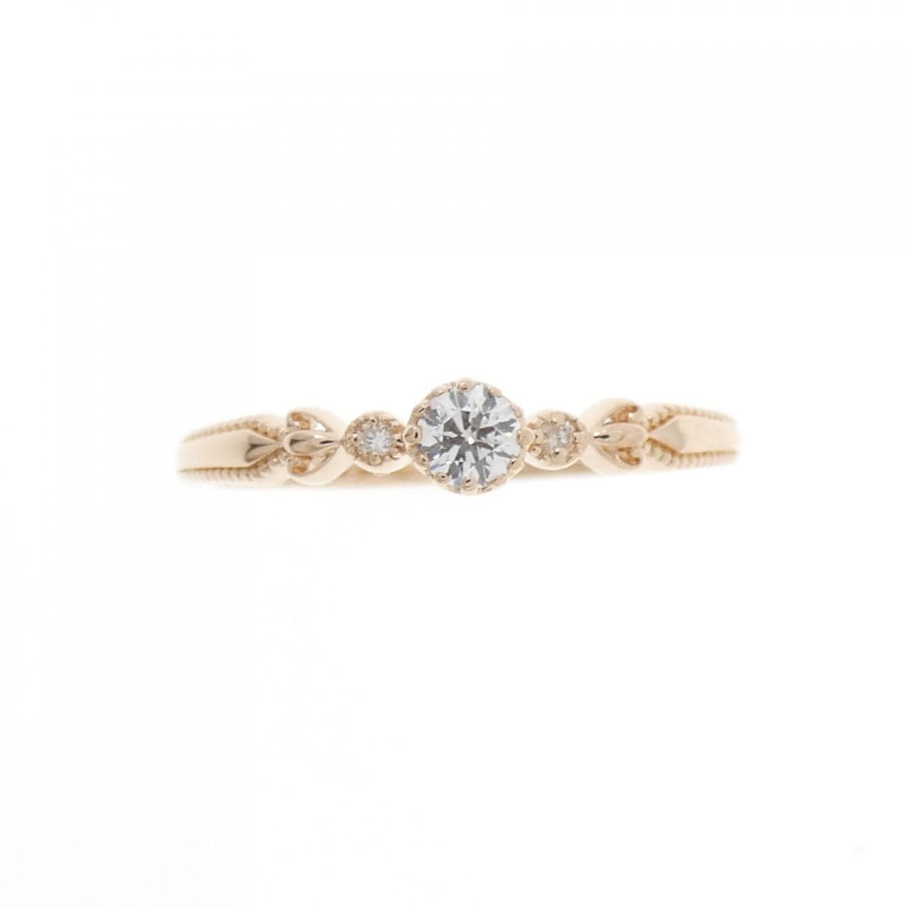 K18PG ダイヤモンド リング 0.09CT