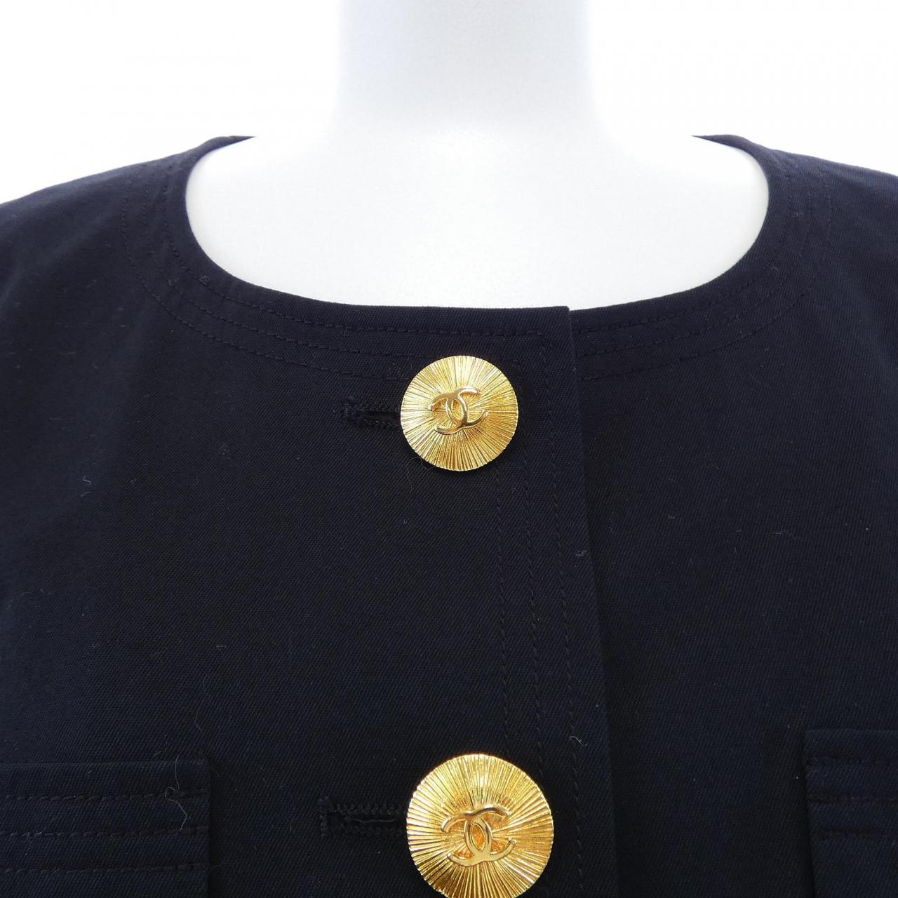 【ヴィンテージ】シャネル CHANEL 20095A81 ノーカラージャケット
