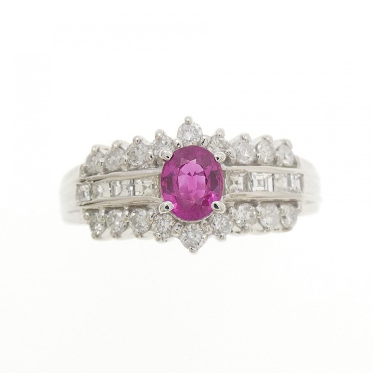 PT900 ルビー リング 0.48CT