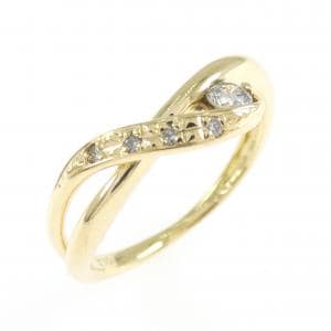 K18YG ダイヤモンド リング 0.10CT