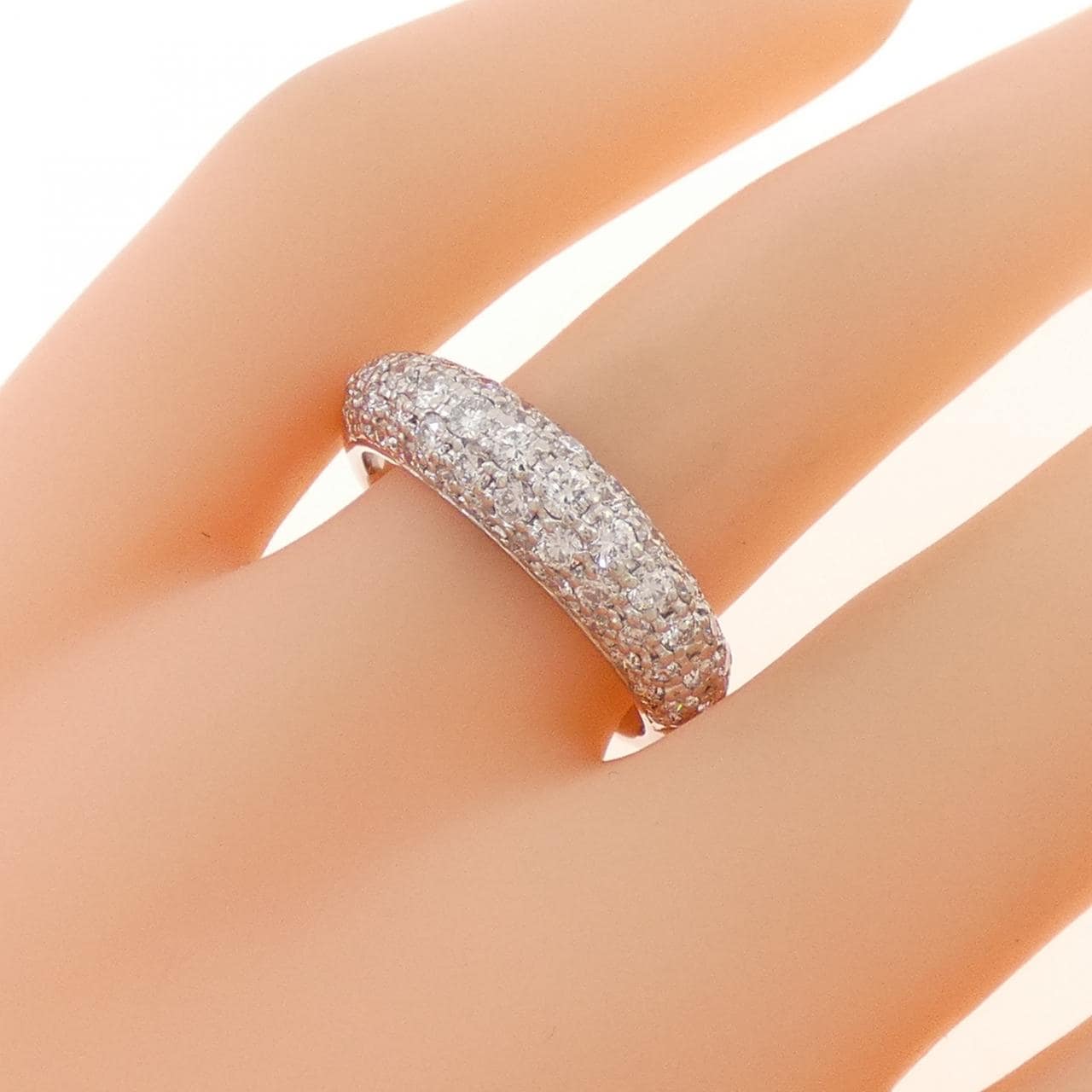 PT900 パヴェ ダイヤモンド リング 1.06CT