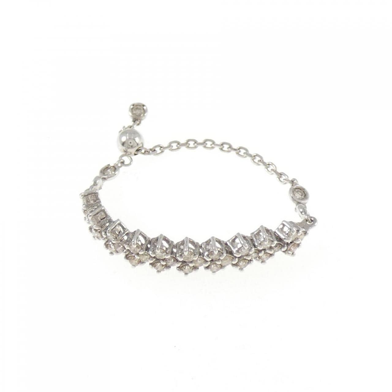 K18WG ダイヤモンド リング 0.30CT