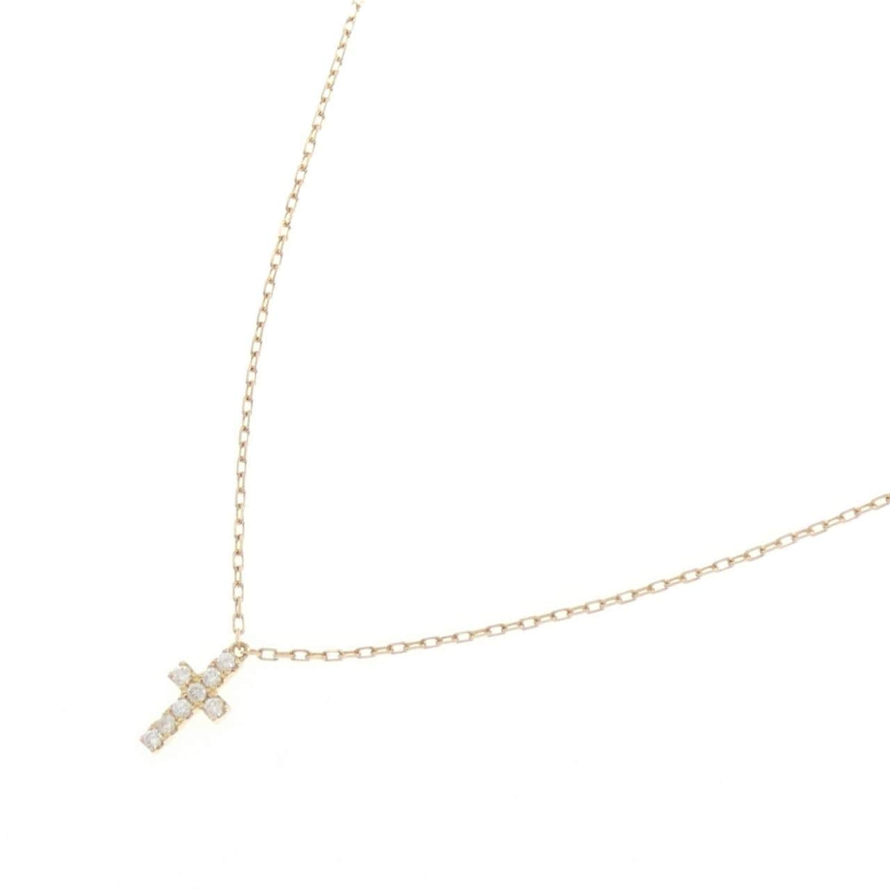 アーカー クロスパヴェ ネックレス 0.05CT