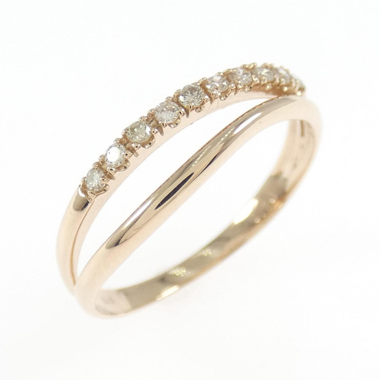 K18PG ダイヤモンド リング 0.10CT