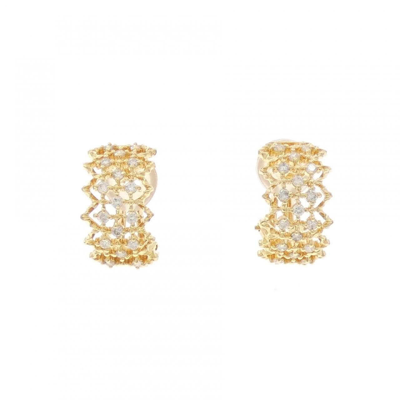 K18YG ダイヤモンド ピアス/イヤリング 0.60CT