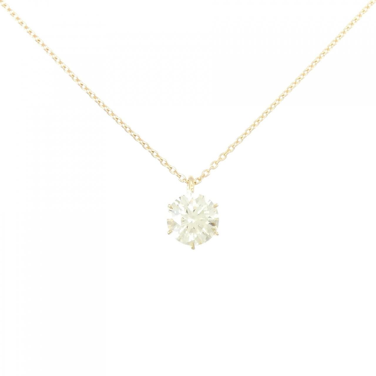 [Remake] K18YG Diamond Necklace 1.183CT LY VS1 EXT H&C