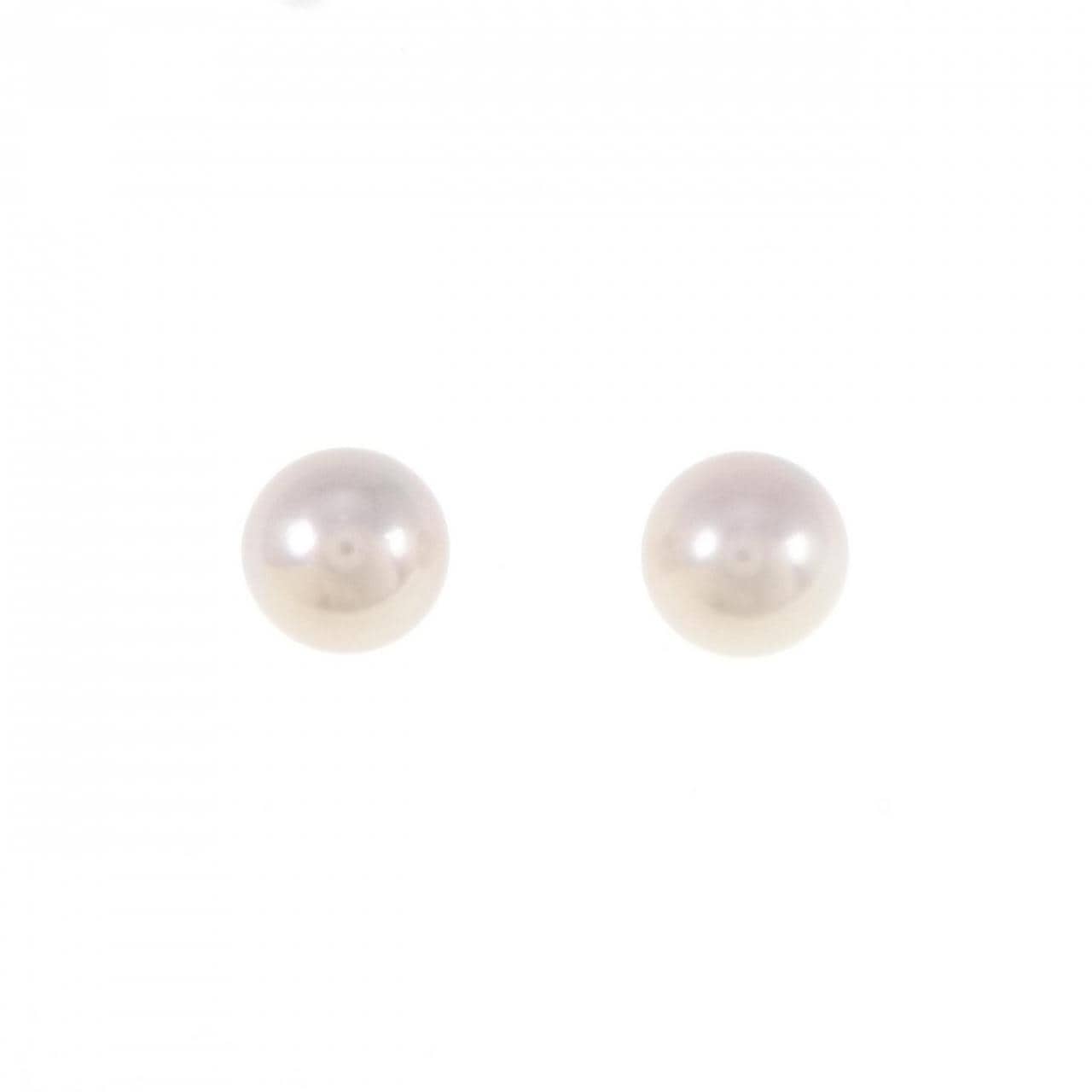 K14WG Akoya pearl earrings 7.8mm