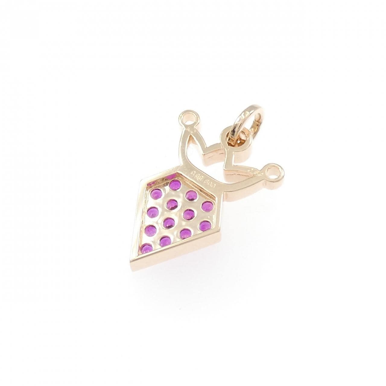 K10PG ルビー ペンダント 0.53CT