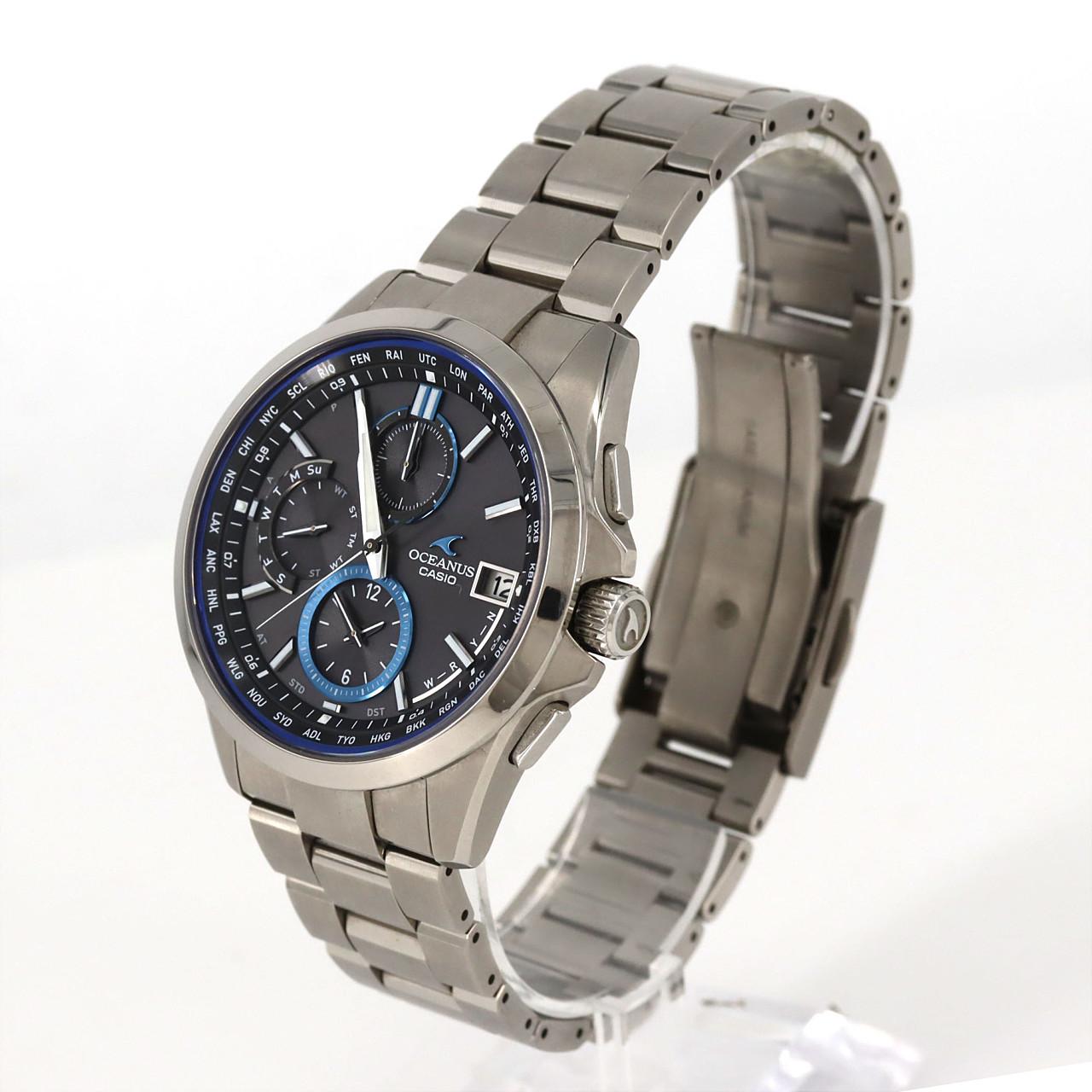 カシオ オシアナス 電波時計 OCW-T2600-1AJF TI ソーラークォーツ