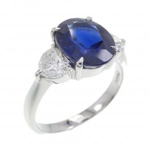 PT サファイヤ リング 3.28CT