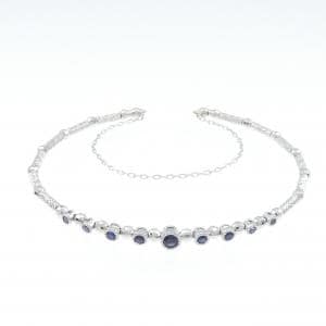 K18WG サファイヤ バングル 0.33CT