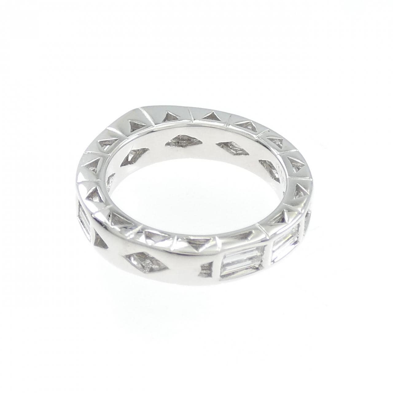 K18WG ダイヤモンド ピンキーリング 0.95CT