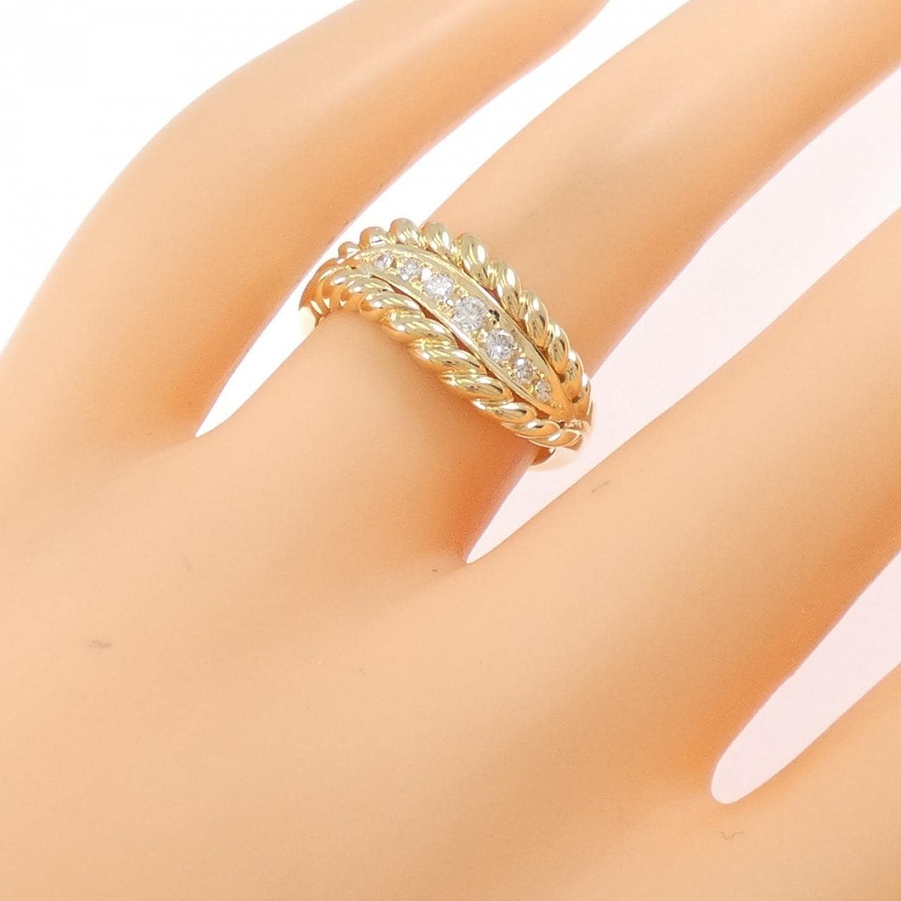 750YG ダイヤモンド リング