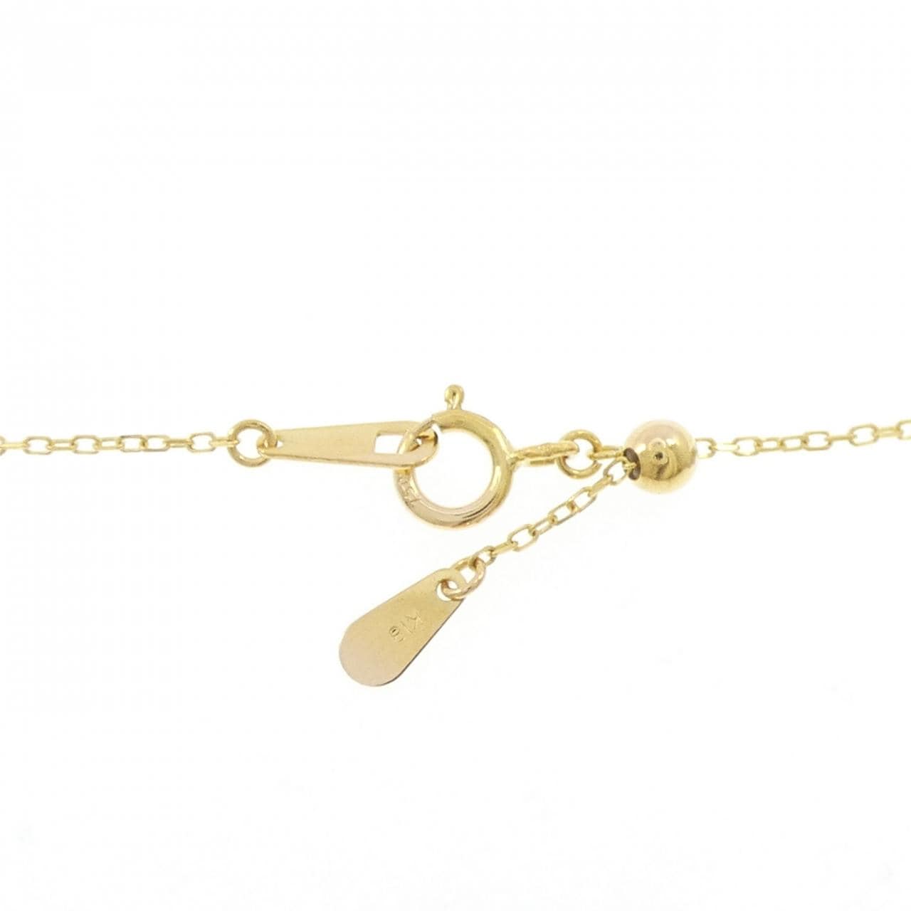 K18YG フラワー ダイヤモンド ネックレス 0.50CT