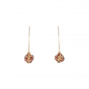 [BRAND NEW] K10YG Garnet earrings