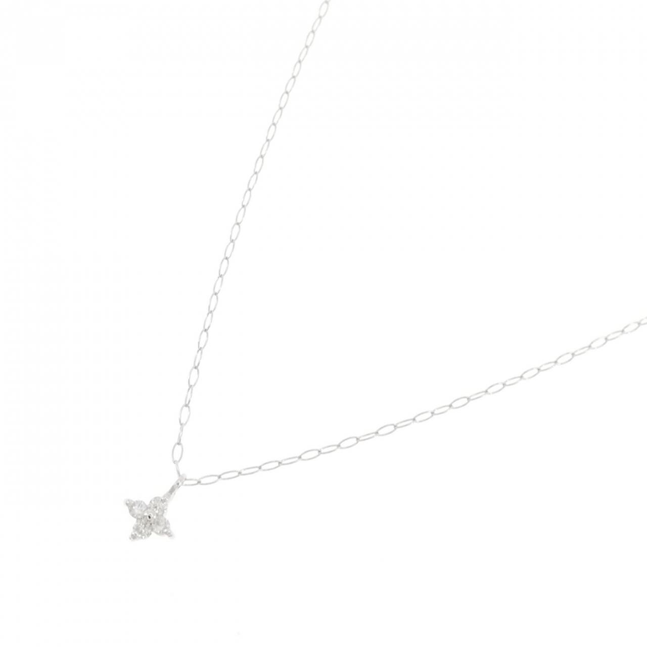 K18WG ダイヤモンド ネックレス 0.03CT