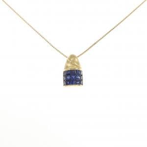 K18YG サファイヤ ネックレス 0.70CT