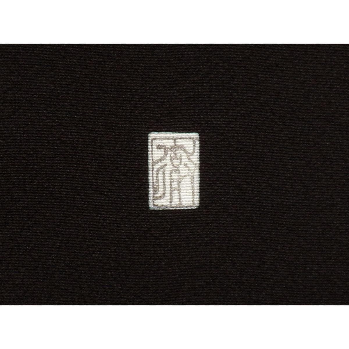 留袖 友禅金彩加工 刺繍入り 三ツ柏