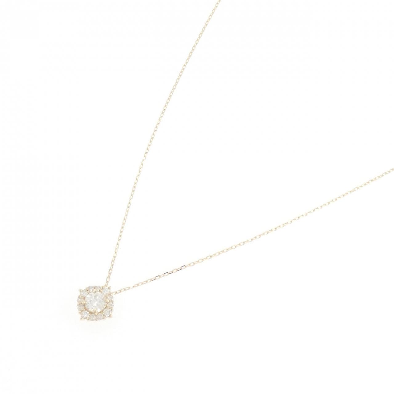 【リメイク】K10YG ダイヤモンド ネックレス 0.30CT
