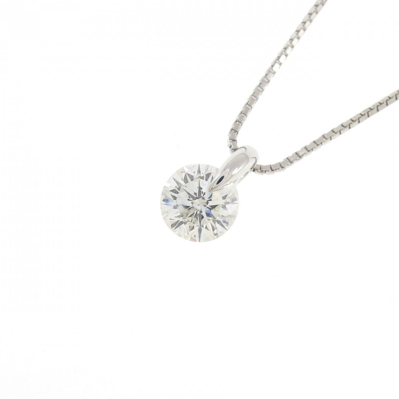 PT900/PT850 ソリティア ダイヤモンド ネックレス 2.018CT