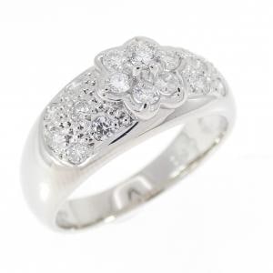 PT900 フラワー ダイヤモンド リング 0.50CT