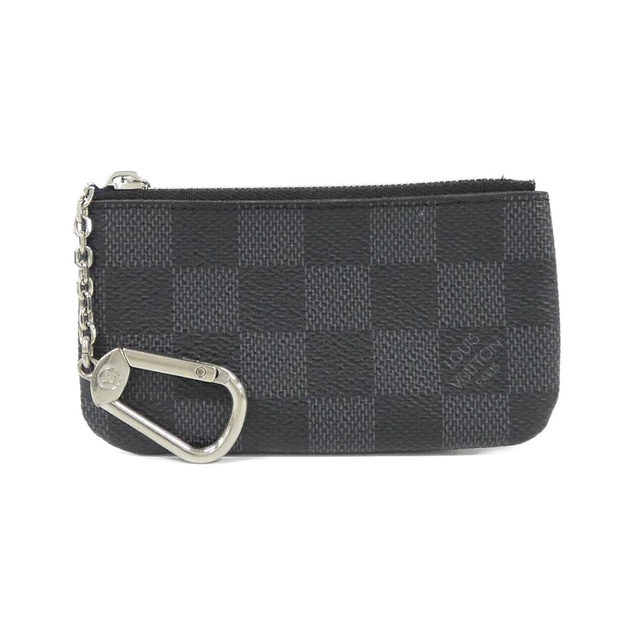 ルイヴィトン ダミエ グラフィット カードキーケース ポシェット クレ N60155 コイン＆キーケース
