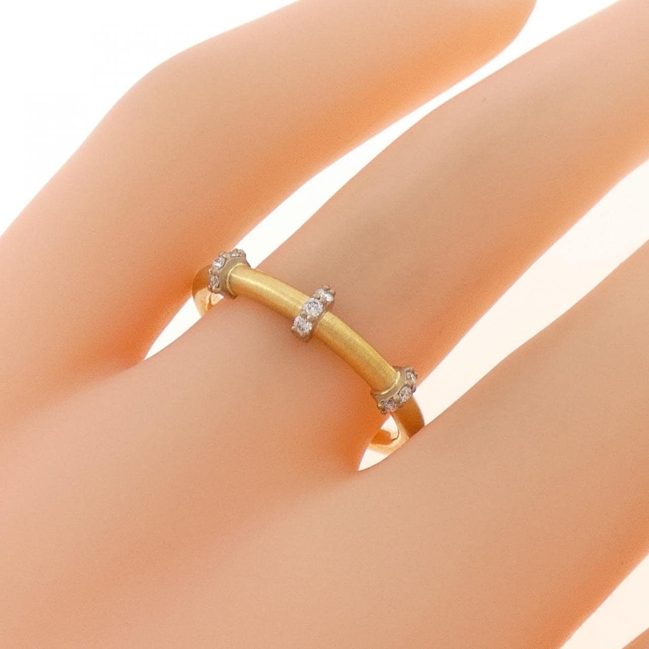 K22YG ダイヤモンド リング 0.05CT