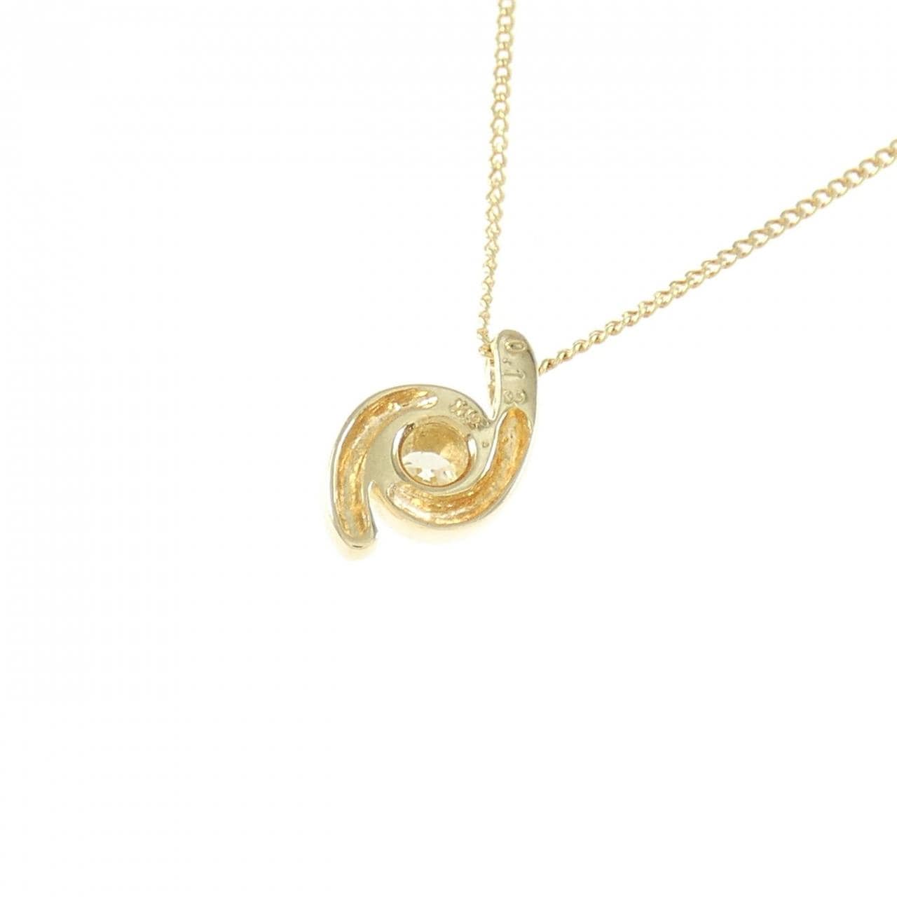 K18YG ダイヤモンド ネックレス 0.13CT