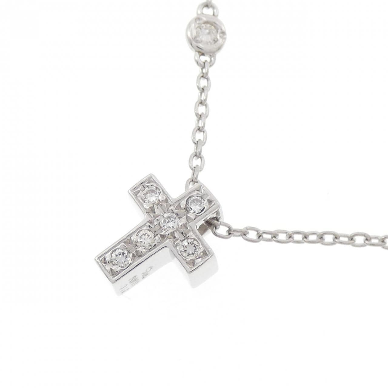 STAR JEWELRY十字架鑽石項鍊 0.07 克拉