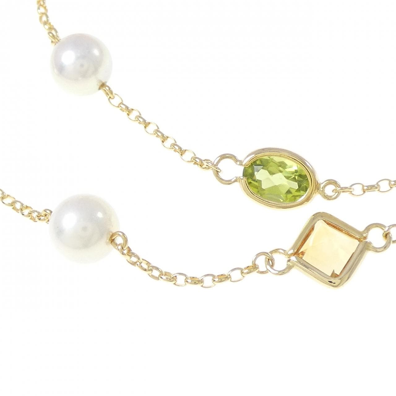 ミキモト カラーストーン ネックレス