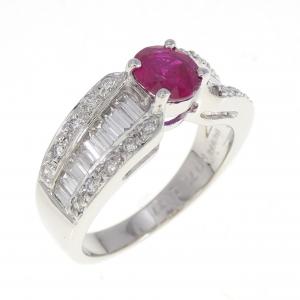 PT ルビー リング 0.72CT