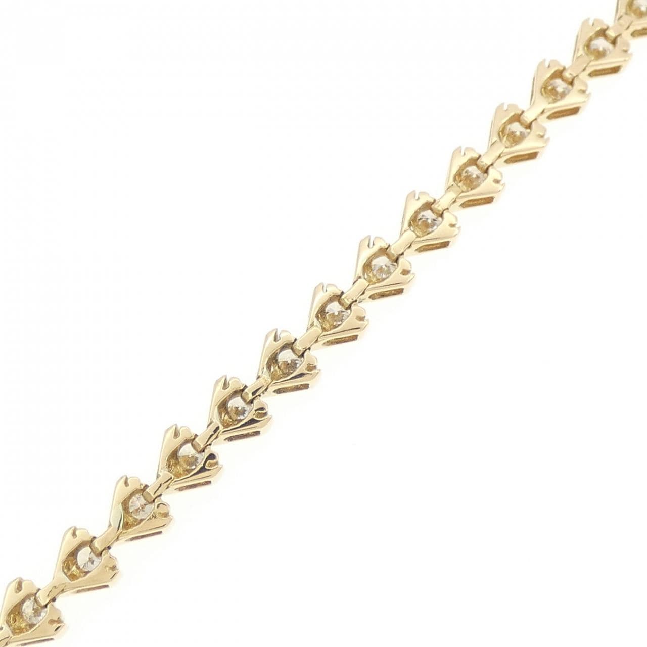 18KYG ダイヤモンド ブレスレット 2.05CT