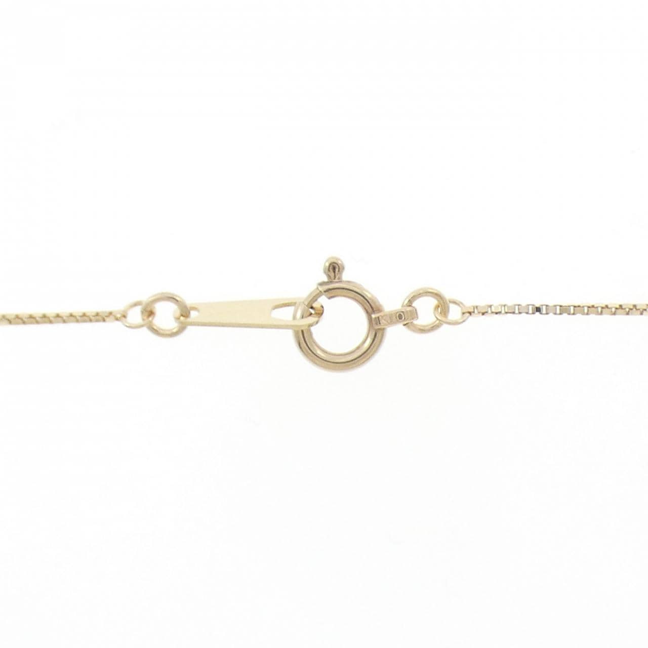 K10YG クロス ダイヤモンド ネックレス 0.01CT