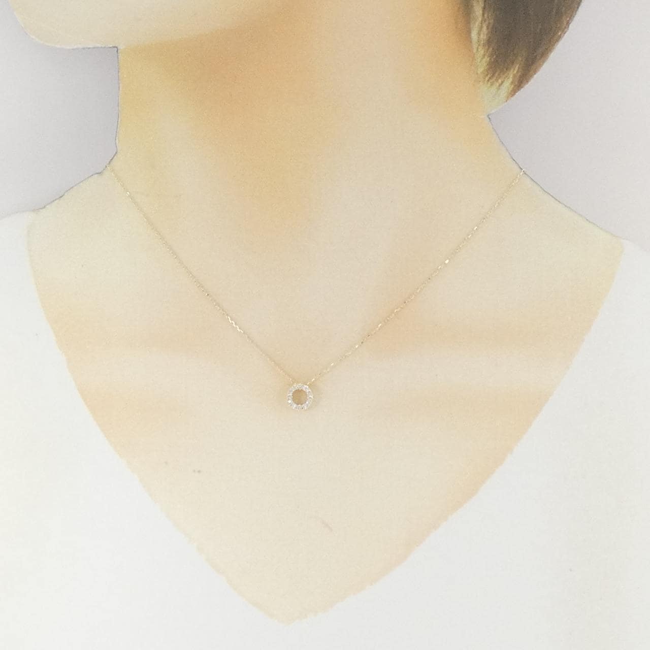 【リメイク】K10YG ダイヤモンド ネックレス 0.15CT