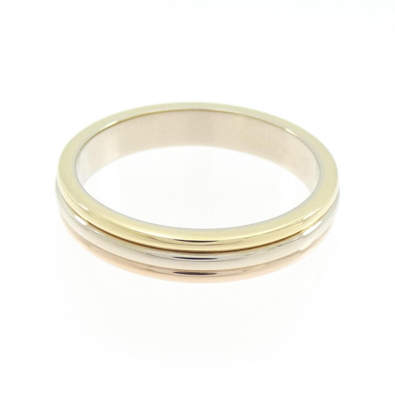 カルティエ スリーゴールドウェディング リング