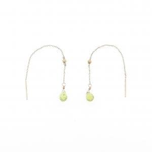 K10YG ペリドット ピアス