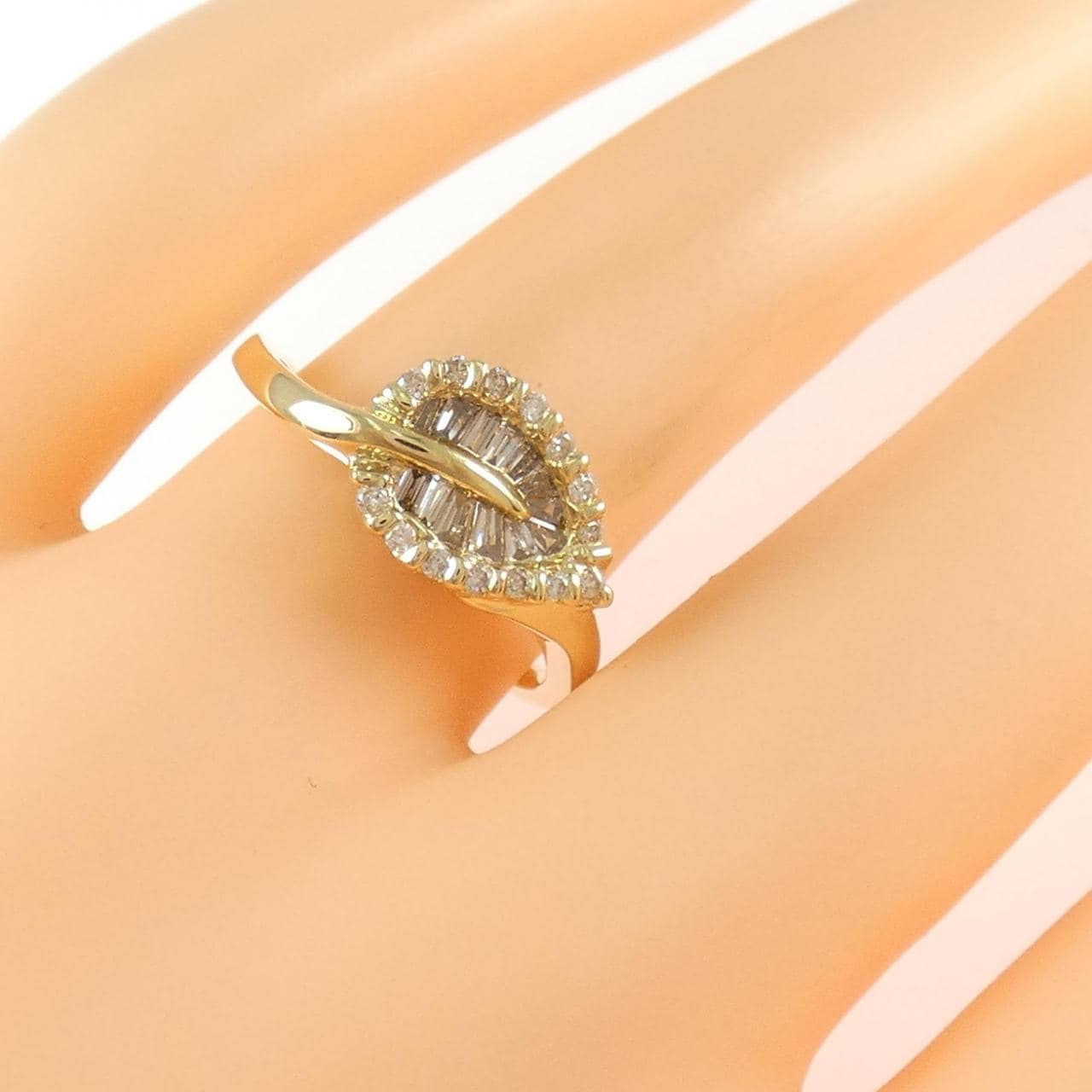 K18YG ダイヤモンド リング 0.30CT