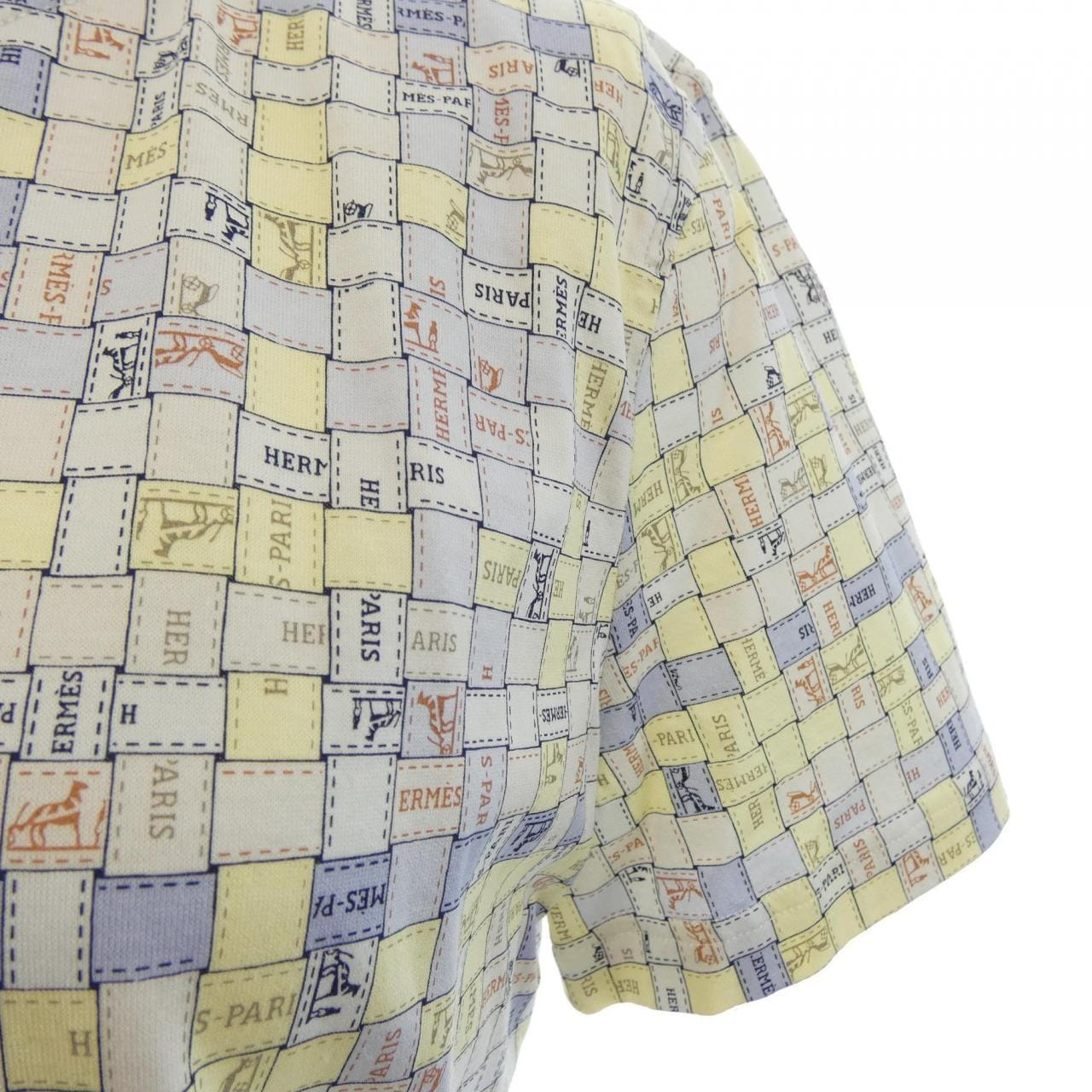 エルメス HERMES BOLDUC AU CARRE ボルデュックチェック 5E4645DK Tシャツ