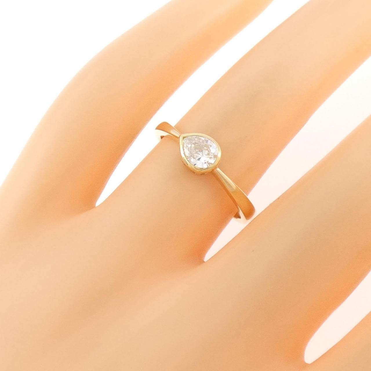 K18YG ダイヤモンド リング 0.41CT