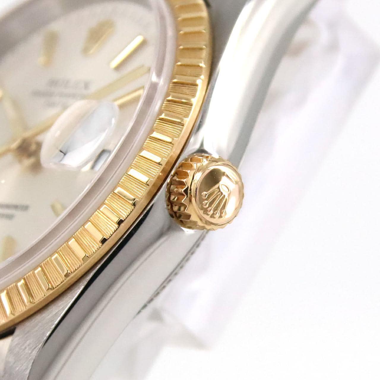 ロレックス オイスターパーペチュアルデイト 15223･3 SSxYG 自動巻 D番