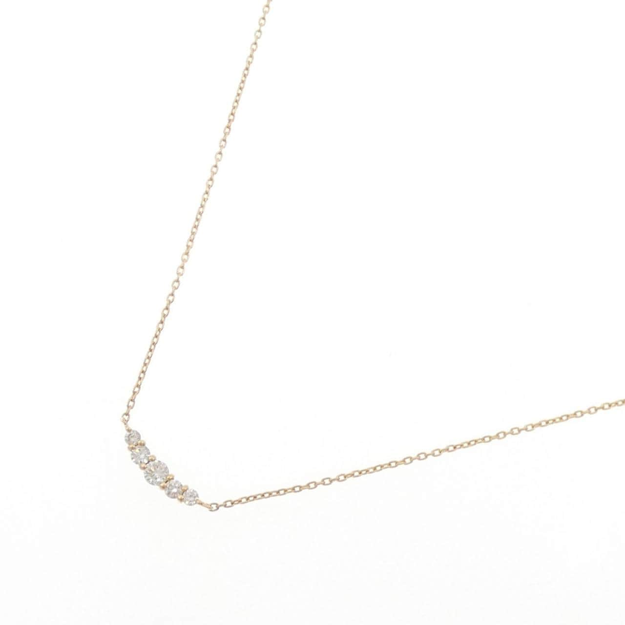 K18YG ダイヤモンド ネックレス 0.10CT