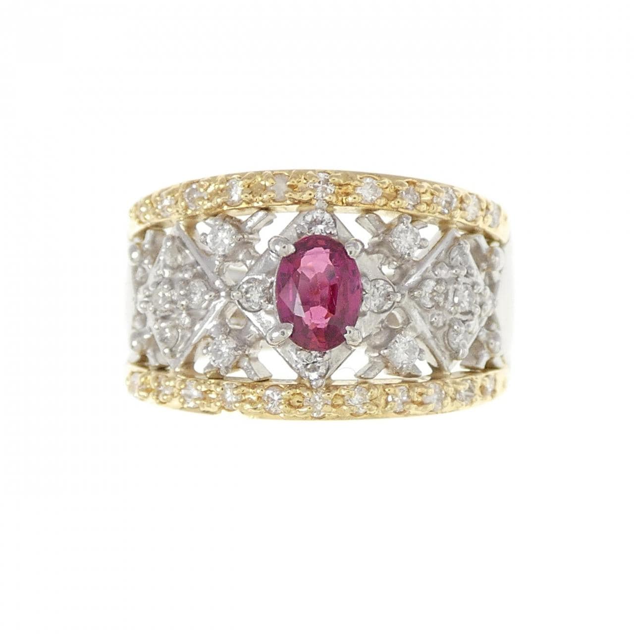 PT/K18YG Ruby Ring 0.36CT