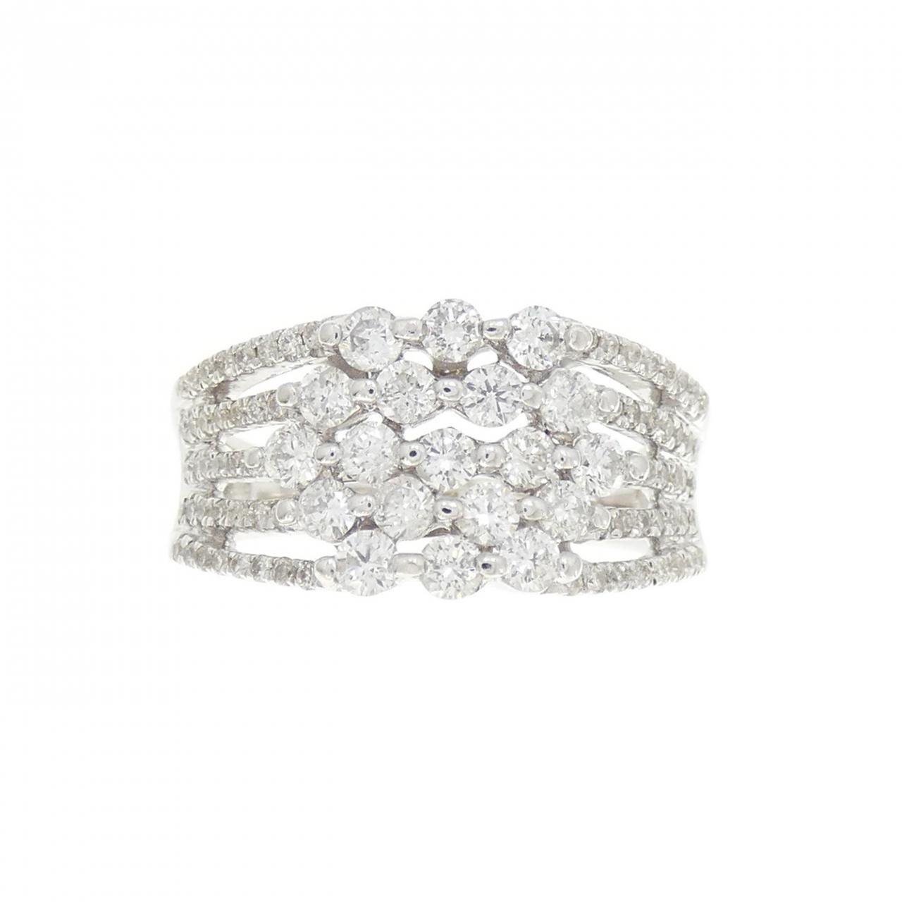 K18WG ダイヤモンド リング 1.00CT