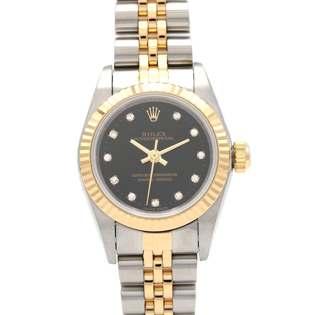 ロレックス オイスターパーペチュアル 67193G･5. SSxYG 自動巻 T番